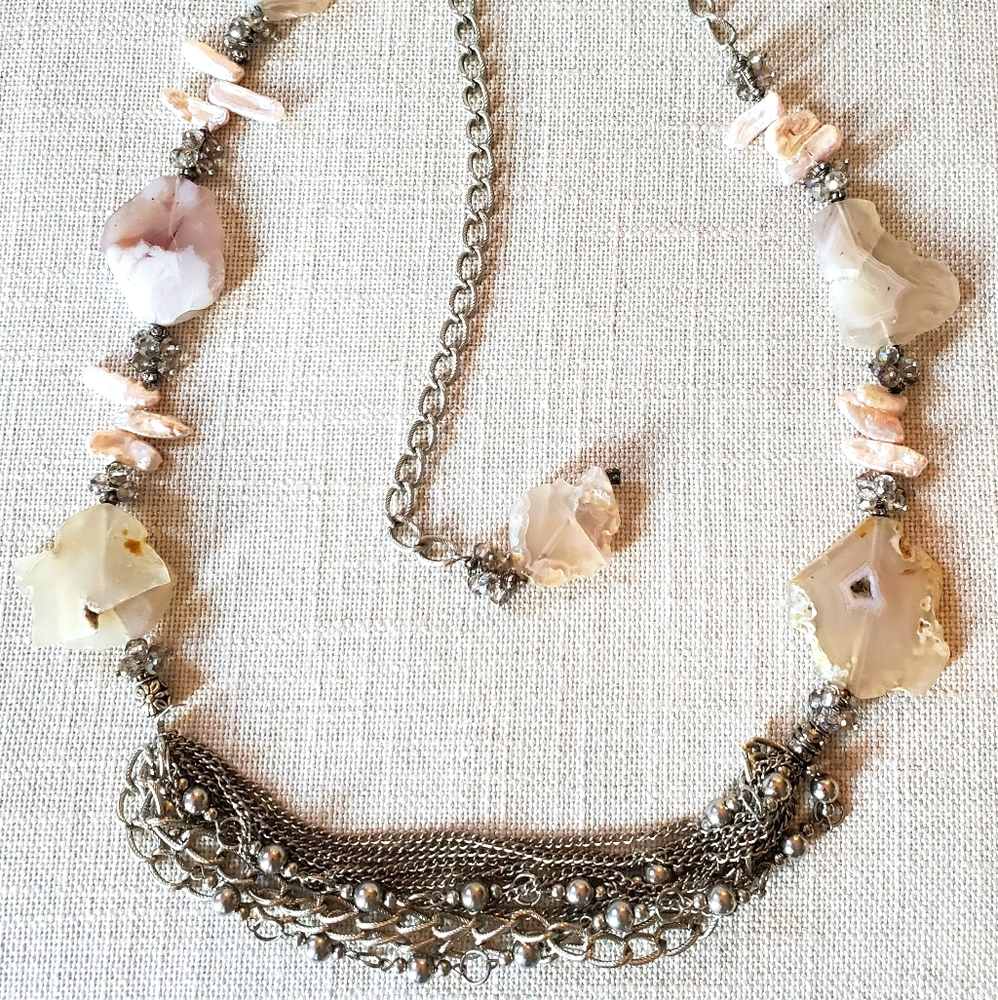 Designer precious stone necklace